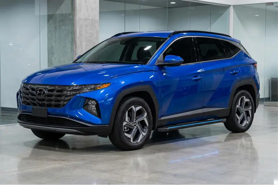 Hyundai Tucson NX4 2021– Sānu pakāpieni Maya Blue (2 gab., alumīnijs) Foto 1