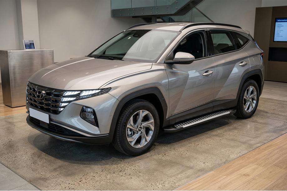 Hyundai Tucson NX4 2021– Sānu sliekšņi Line (2 gab., alumīnijs) Image
