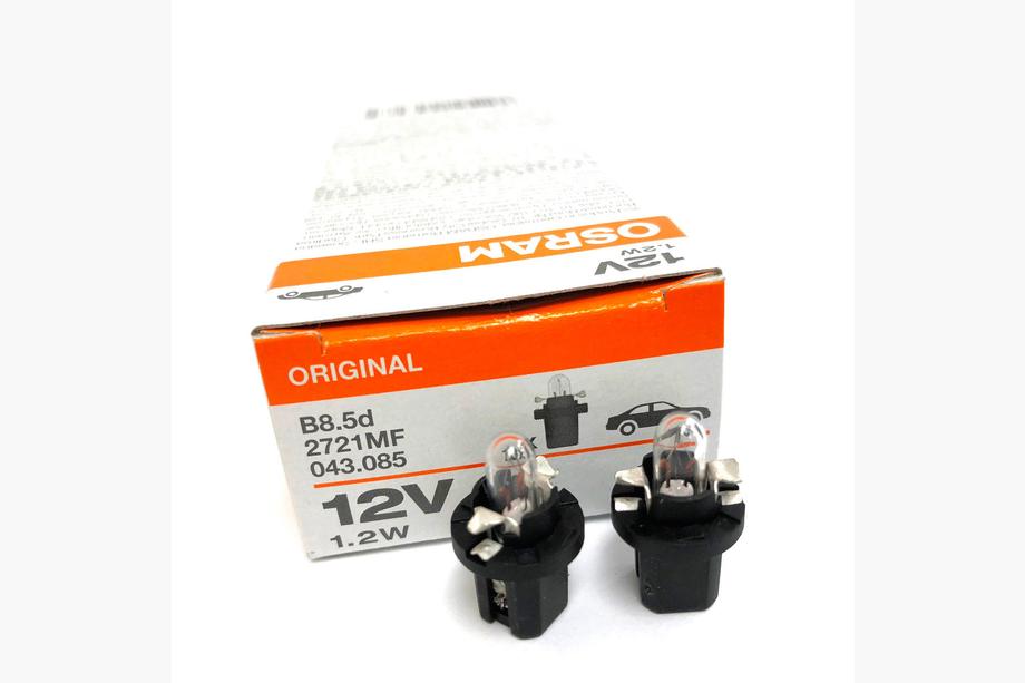 Indikatora spuldze Osram 2721MF 1,2W 12V B8,5d 5X10FS Image