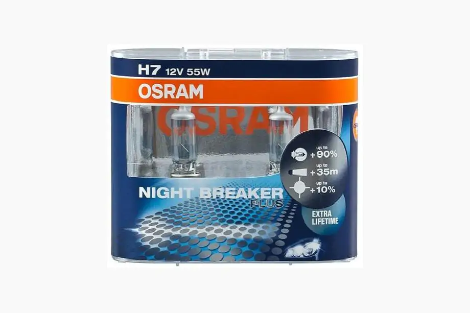 Osram H7 55W Night Breaker Plus 64210NBP priekšējā luktura spuldze Image