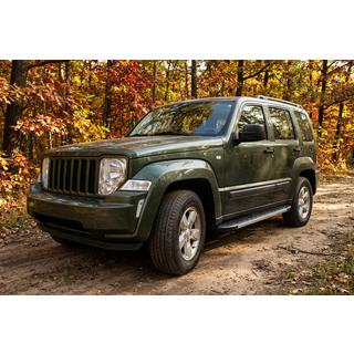 Sānu sliekšņi Duru (2 gab., alumīnijs) Jeep Cherokee/Liberty 2007–2013 foto 1