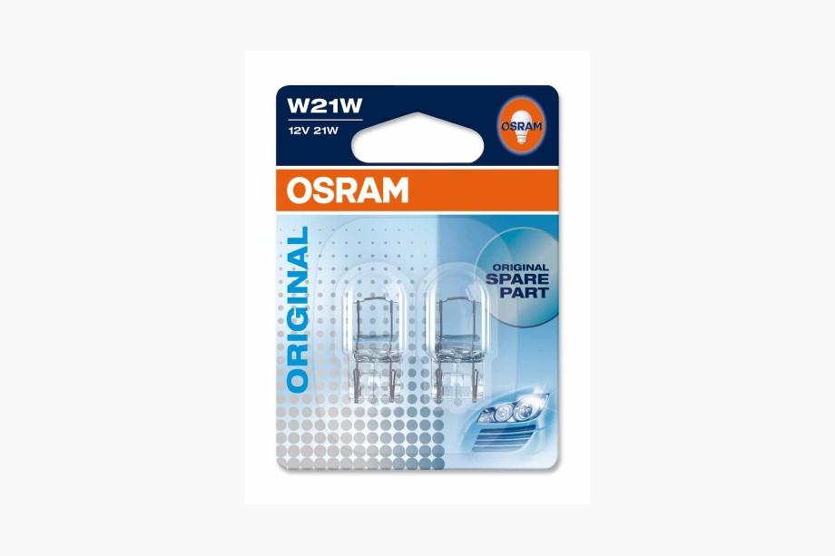Osram 7505 W21W 12V 21W W3x16d pagrieziena rādītāja spuldze (2 gab.) Image