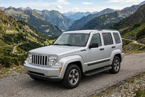 Jeep Cherokee/Liberty 2007–2013 Sānu sliekšņi Allmond Black (2 gab., alumīnijs) foto 1