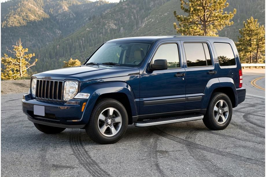 Jeep Cherokee/Liberty 2007–2013 Sānu sliekšņi Tayga Grey (2 gab., alumīnijs) Image