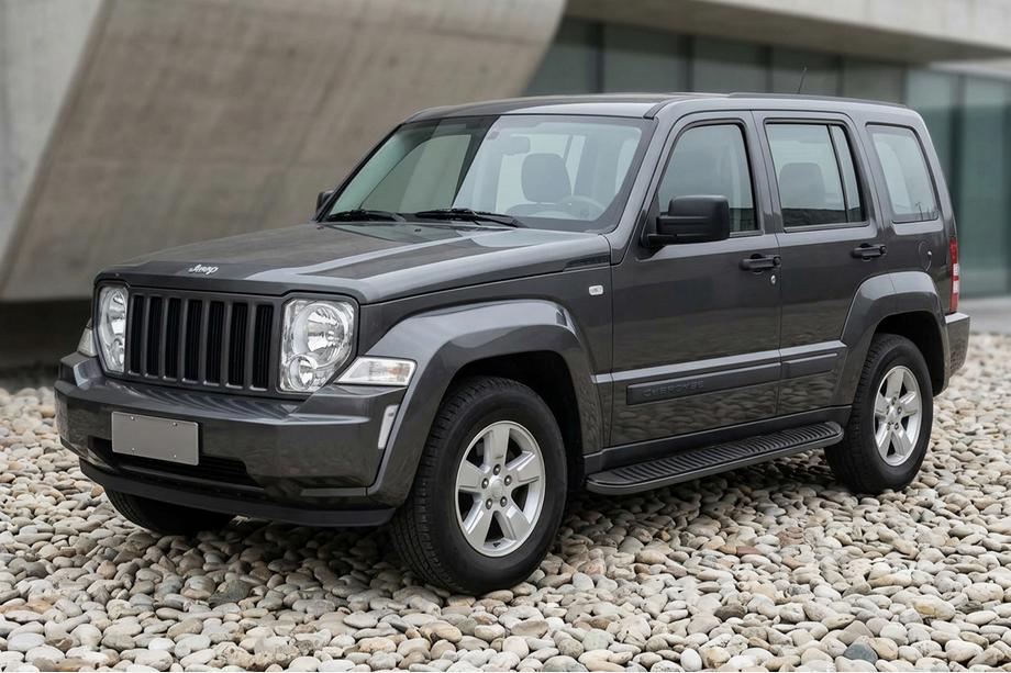 Jeep Cherokee/Liberty 2007–2013 Sānu kāpšļi Tayga Black (2 gab., alumīnijs) Image