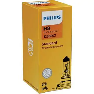 Philips H8 35W 12360 priekšējā luktura spuldze foto 2