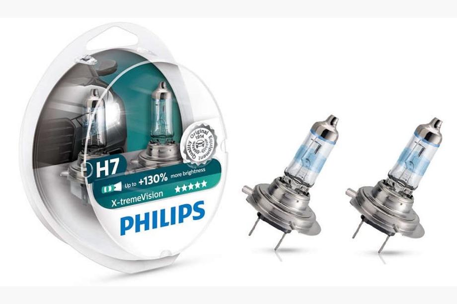 Philips H7 55W 12972XV Xtreme Vision +130% priekšējo lukturu spuldze Image