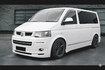 Volkswagen T5 2010–2015 Priekšējā bufera lūpas spoilers ABT Original (krāsošanai) foto 1