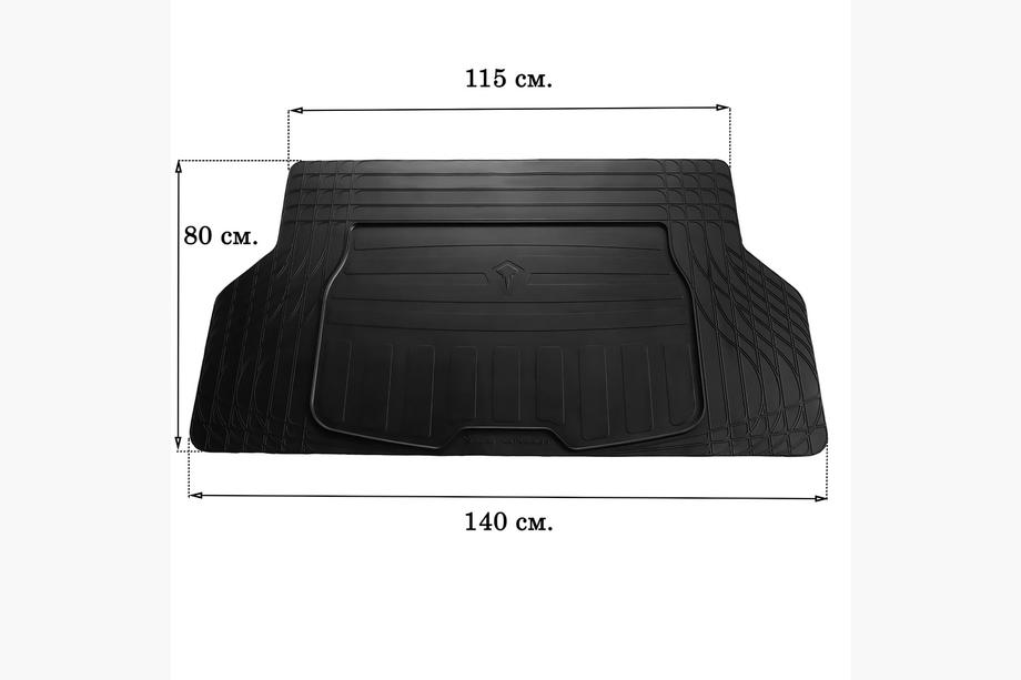 Universāls bagāžnieka paklājiņš S 140x80 cm (Stingray, gumija) Foto 1