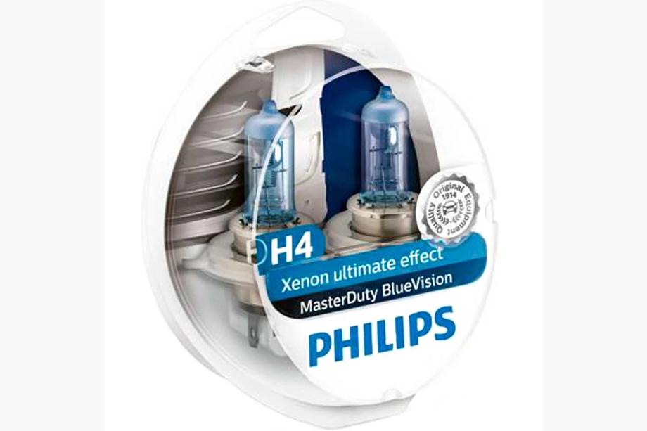 Philips H4 BlueVision priekšējo lukturu spuldze 75/70W 24V 13342BV-kit Foto 1