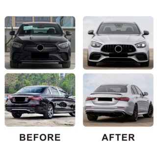 AMG E63 virsbūves body kit komplekts (2020–2024) Mercedes E-klase W213 2016–2023 foto 3