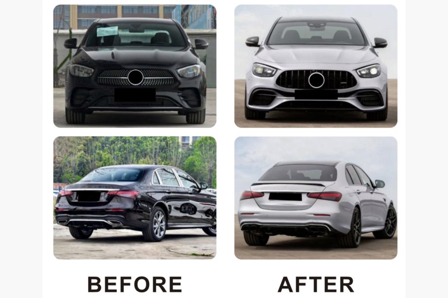 Mercedes E-klase W213 2016–2023 AMG E63 virsbūves body kit komplekts (2020–2024) Foto 3