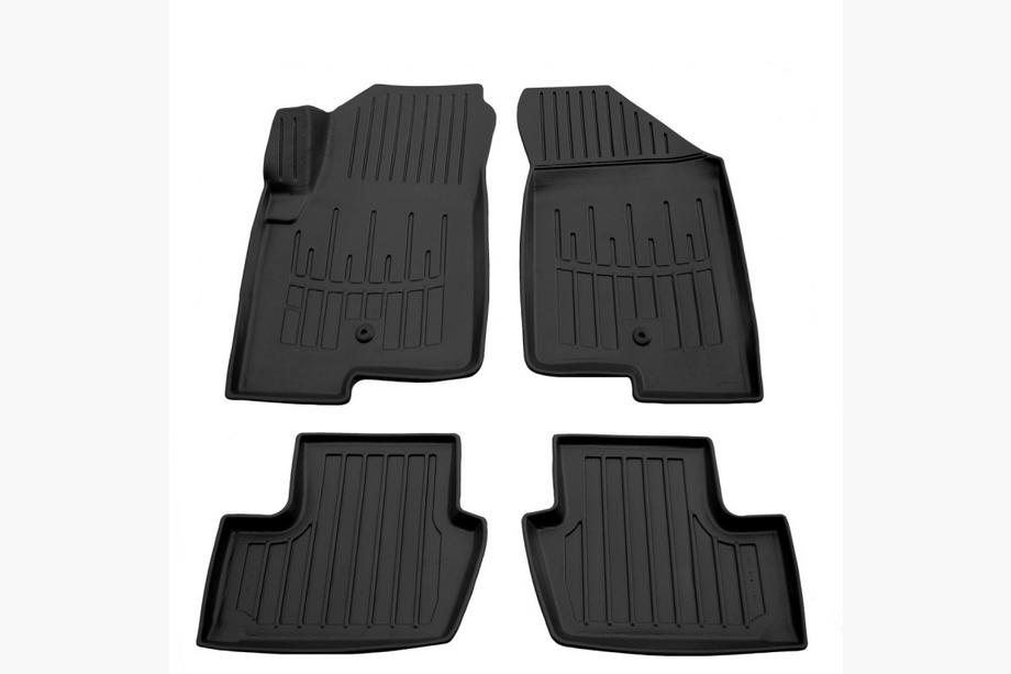 Jeep Compass 2006–2016 Stingray 3D gumijas salona paklāji (komplekts 4 gab., vadītāja paklājam viena stiprinājuma klipse) Image