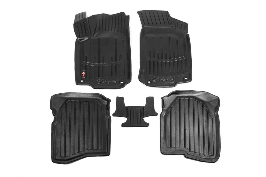 Volkswagen Bora 1998–2004 Stingray 3D salona paklājiņi (5 gab., poliuretāns) Image