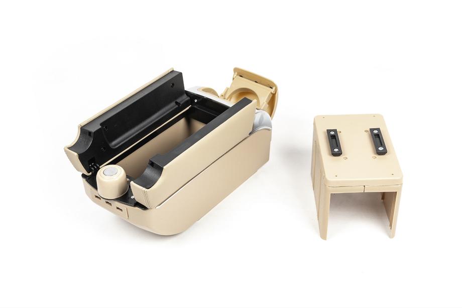 Universāls elkoņbalsts ar USB (bēšs) Foto 2