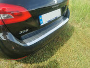 Peugeot 308 2014–2021 Aizmugurējā bufera aizsarguzlika Carmos (SW, nerūsējošais tērauds) foto 1