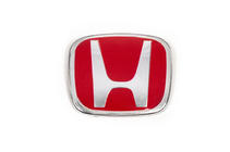 Honda Emblēma (sarkana, pašlīmējoša) foto 1
