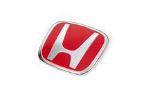Honda Emblēma (sarkana, pašlīmējoša) foto 2