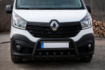 Renault Trafic 2015– Bullbar WT003 Black (nerūsējošais tērauds) foto 2