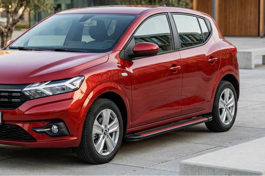Dacia Sandero 2021– Sānu pakāpieni Maya Red (2 gab., alumīnijs) Image