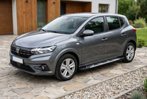 Dacia Sandero 2021– Sānu sliekšņi Sunrise (2 gab., alumīnijs) foto 1
