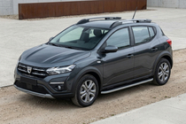 Dacia Sandero 2021– Sānu sliekšņi Tayga Grey (2 gab., alumīnijs) foto 1