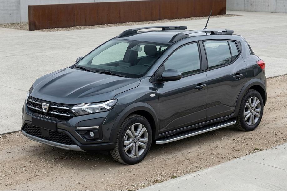 Dacia Sandero 2021– Sānu sliekšņi Tayga Grey (2 gab., alumīnijs) Image