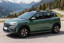 Dacia Sandero 2021– Sānu kāpšļi Tayga Black (2 gab., alumīnijs) foto 1