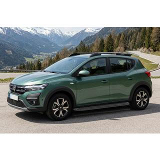 Sānu kāpšļi Tayga Black (2 gab., alumīnijs) foto 1
