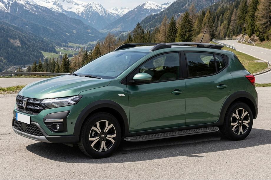 Dacia Sandero 2021– Sānu kāpšļi Tayga Black (2 gab., alumīnijs) Image
