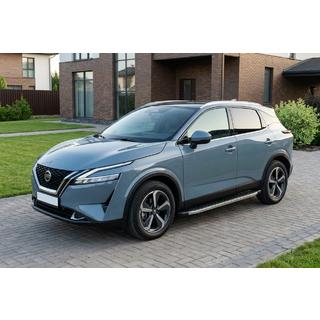 Sānu pakāpieni BlackLine (2 gab., alumīnijs) Nissan Qashqai 2021– foto 1