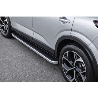 Sānu sliekšņi Tayga Grey (2 gab., alumīnijs) foto 1