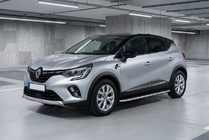 Renault Captur 2019– Sānu sliekšņi Tayga Grey (2 gab., alumīnijs) foto 1