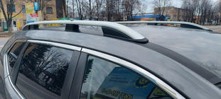 Nissan X-trail T32/Rogue 2014–2021 Jumta reliņi Skyport Grey foto 1