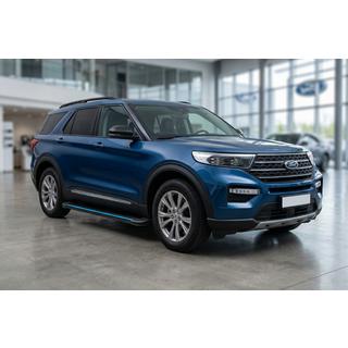 Sānu pakāpieni Maya Blue (2 gab., alumīnijs) foto 1