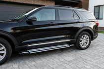 Ford Explorer 2019– Sānu pakāpieni Rainbow (2 gab., alumīnijs) foto 1