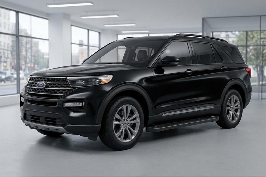 Ford Explorer 2019– Sānu sliekšņi Allmond Black (2 gab., alumīnijs) Image