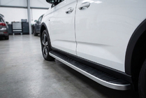 Volkswagen Caddy 2020– Sānu sliekšņi Tayga Grey (2 gab., alumīnijs) foto 1