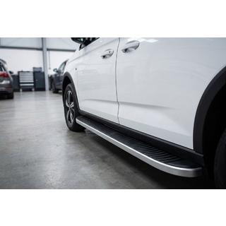 Sānu sliekšņi Tayga Grey (2 gab., alumīnijs) foto 1