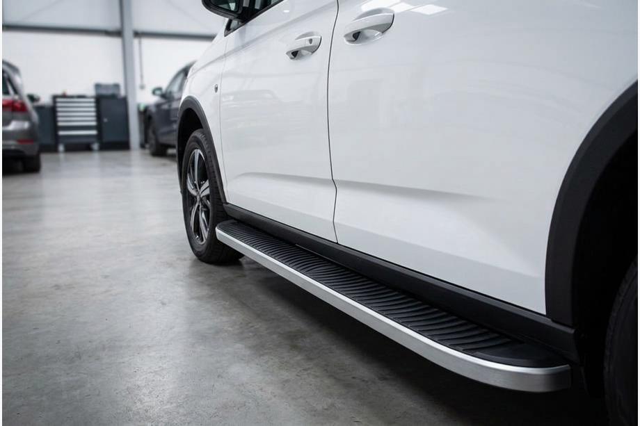 Volkswagen Caddy 2020– Sānu sliekšņi Tayga Grey (2 gab., alumīnijs) Image