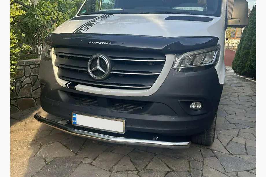 Mercedes Sprinter W907/W910 2018– Priekšējais aizsargstienis ST008 (nerūsējošais tērauds) Image