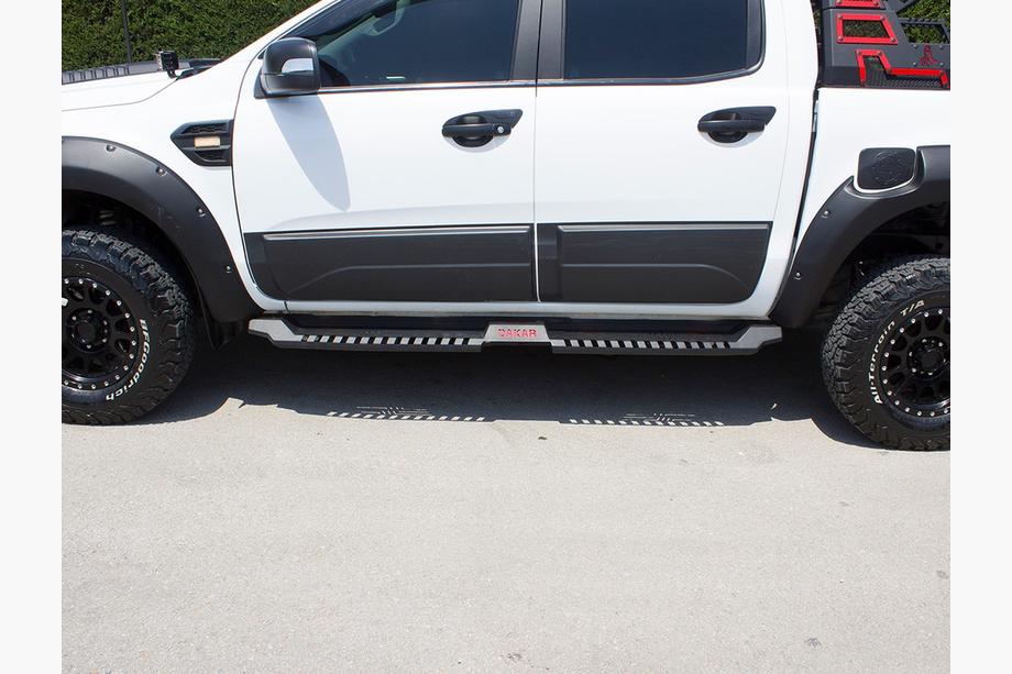 Nissan Navara/NP300 2016– Sānu pakāpieni Dakar V2 bez LED (2 gab., metāls) Foto 2