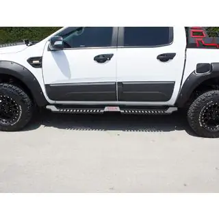 Sānu sliekšņi Dakar V2 bez LED (2019+, 2 gab., metāls) foto 2