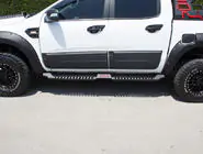 Isuzu D-Max 2011–2019 Dakar V2 sānu sliekšņi bez LED (2 gab., metāls) foto 2