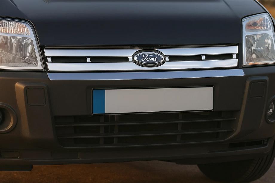 Ford Connect 2006–2009 Radiatora režģa uzlikas (nerūsējošais tērauds) OmsaLine – itāļu nerūsējošais tērauds Image