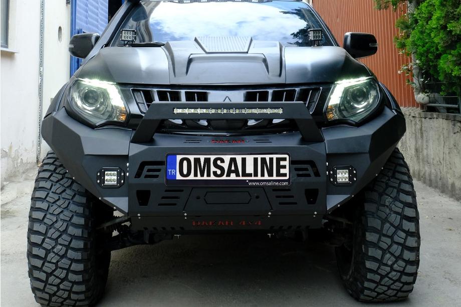 Mitsubishi L200 2015–2024 Priekšējais bamperis ar kartera aizsargu Dakar (2015-2019) Foto 1