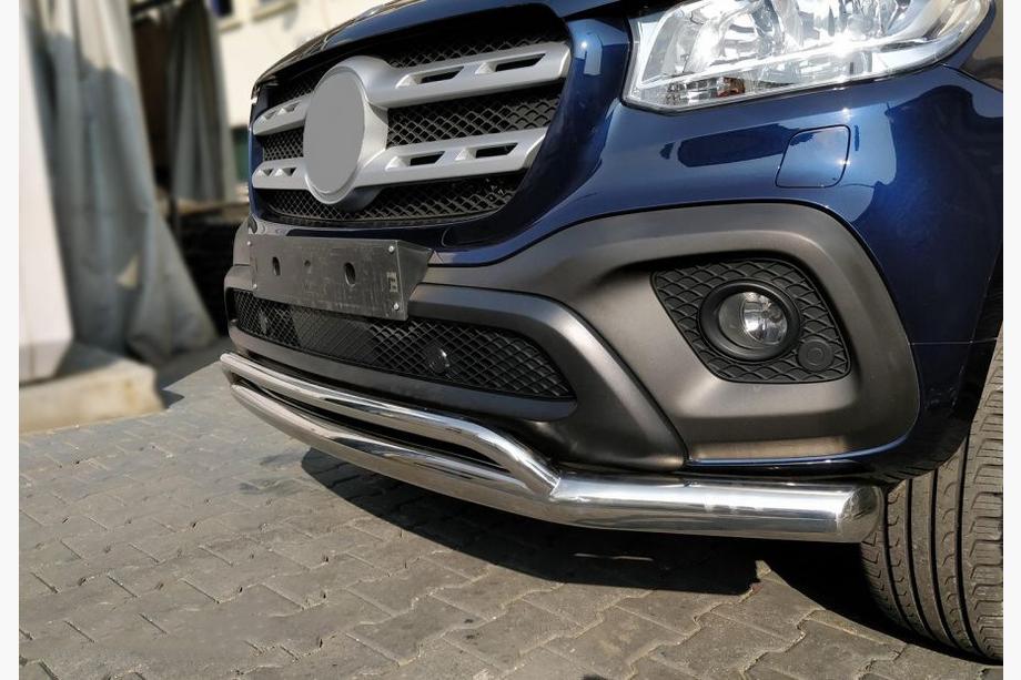 Mercedes X class 2017–2020 Priekšējais dubultais aizsargstienis Vegas (nerūsējošais tērauds, 76 mm) Image