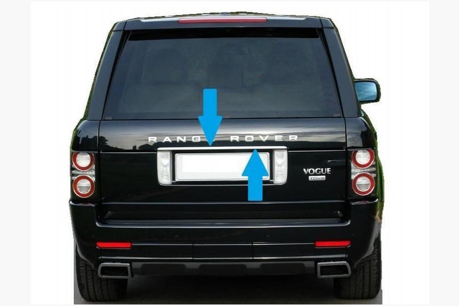 Range Rover III L322 2002–2012 Hroma līste virs numura zīmes (nerūsējošais tērauds) Image