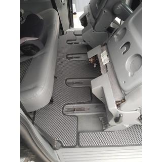 Auto paklājiņi (3 rindas, EVA, melni) foto 4