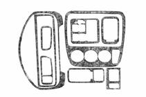 Honda CRV 1996–2001 Dekoratīvā uzlika uz paneļa Karbon foto 4